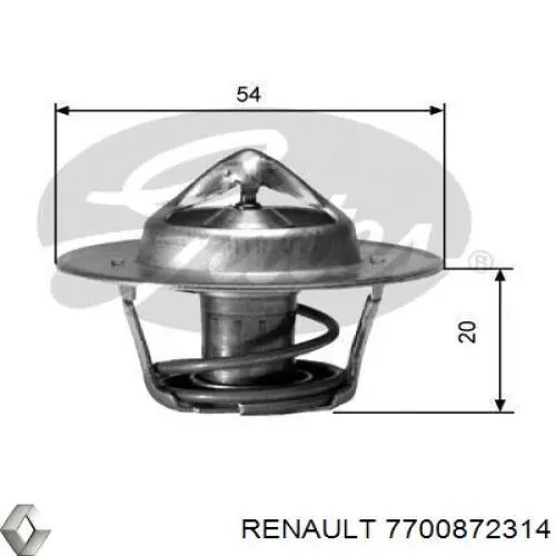 7700872314 Renault (RVI) Termostato