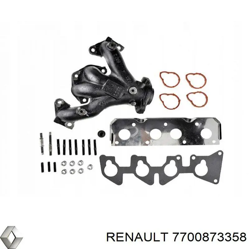 7700873358 Renault (RVI) Tubo coletor de escape