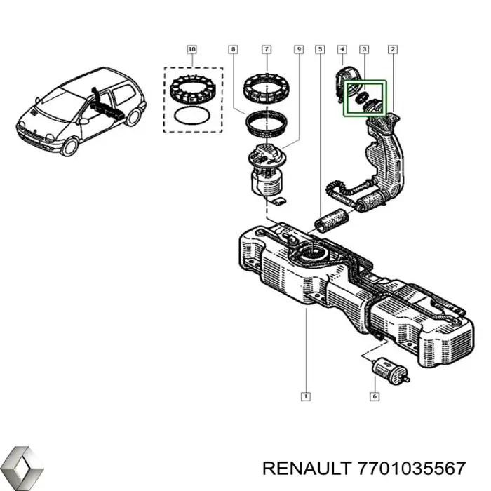 Compre 7701035567 Renault (RVI) 