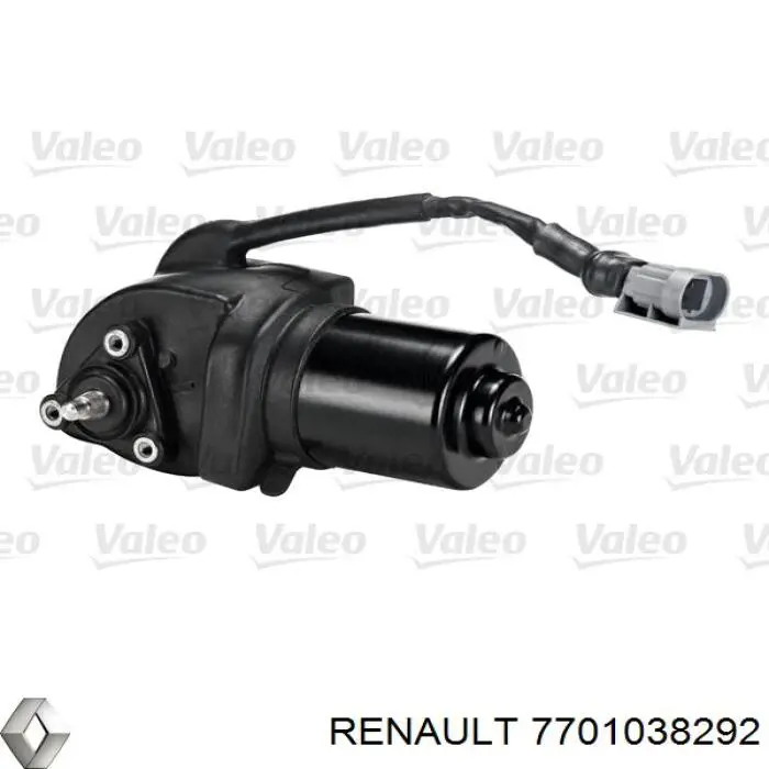 Compre 7701038292 Renault (RVI) Motor de limpador pára-brisas do pára-brisas