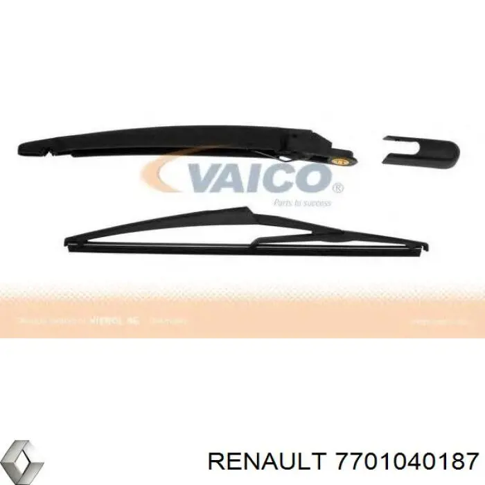 7701040187 Renault (RVI) Braço de limpa-pára-brisas de vidro traseiro