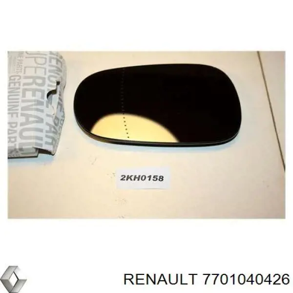 Compre 7701040426 Renault (RVI) Elemento espelhado do espelho de retrovisão esquerdo