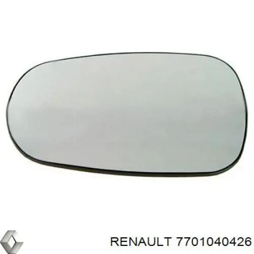 Compre 7701040426 Renault (RVI) Elemento espelhado do espelho de retrovisão esquerdo
