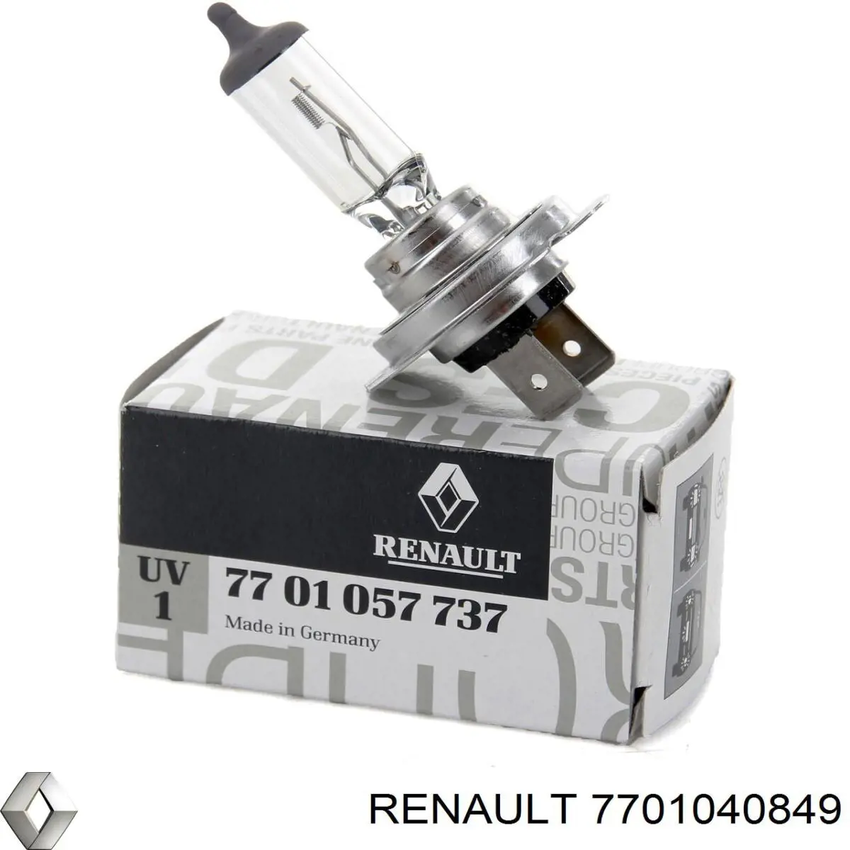 Compre 7701040849 Renault (RVI) Lâmpada halógena