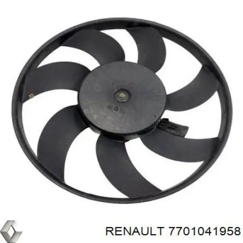 Ventilador elétrico de esfriamento montado (motor + roda de aletas) para Renault Espace III JE
