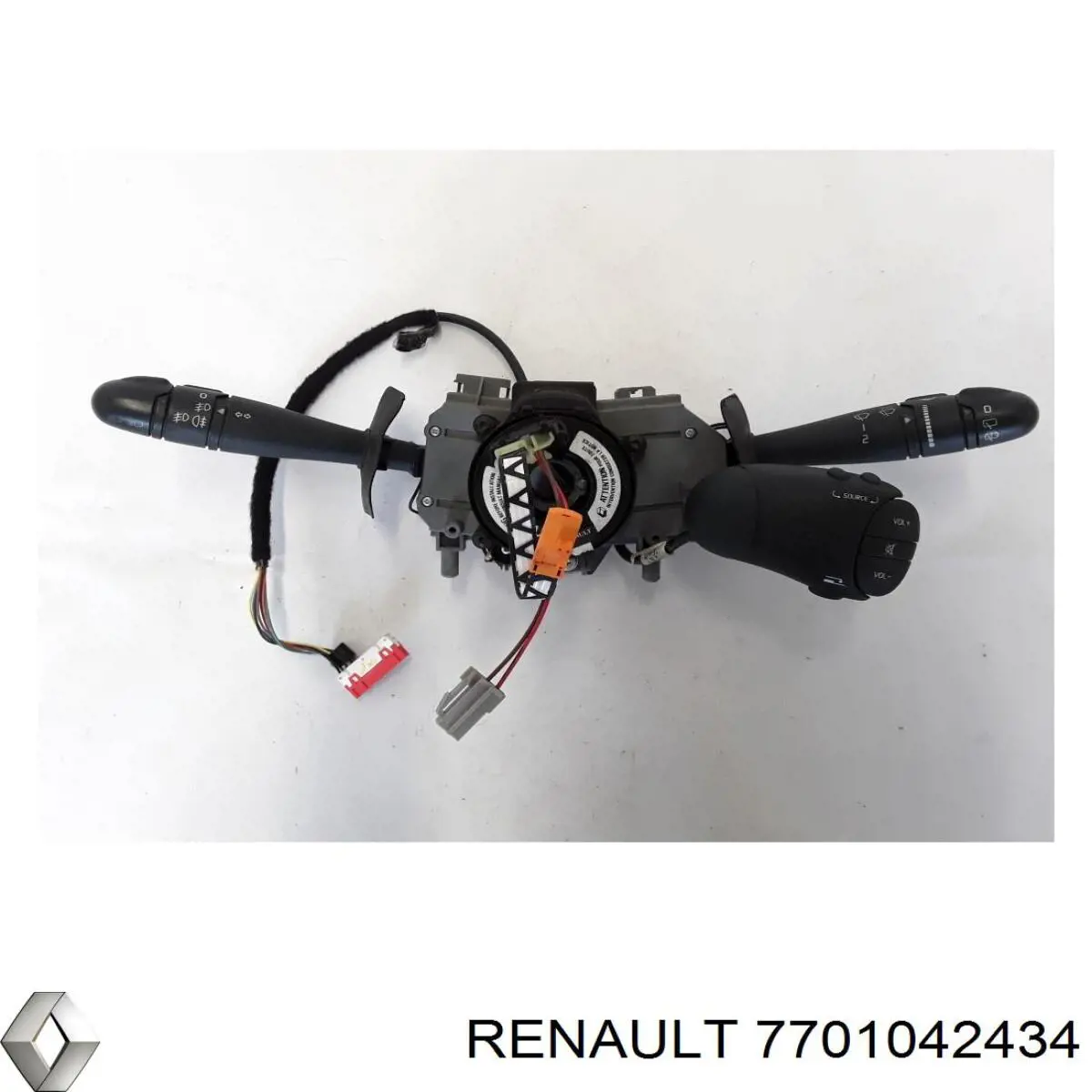 Compre 7701042434 Renault (RVI) Comutador instalado na coluna da direção, parte central