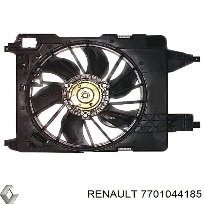 47966 NRF Difusor do radiador de esfriamento, montado com motor e roda de aletas