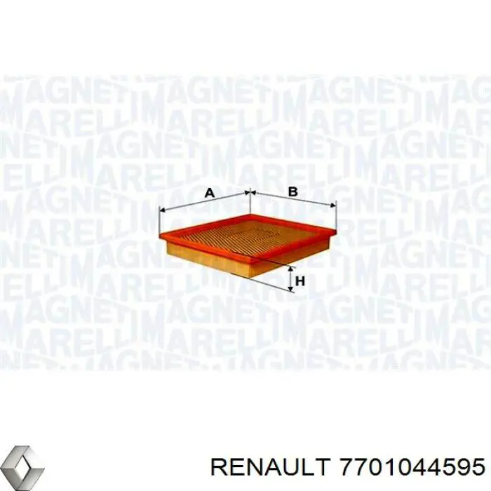 Filtro de ar Renault (RVI) 7701044595 preço, a partir de 12,19 USD