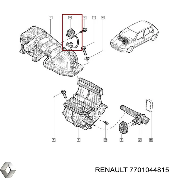 7701044815 Renault (RVI) 