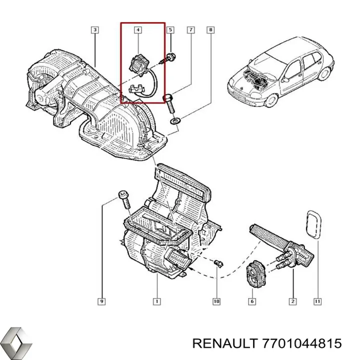  Renault (RVI) 7701044815 preço, a partir de 97,44 USD