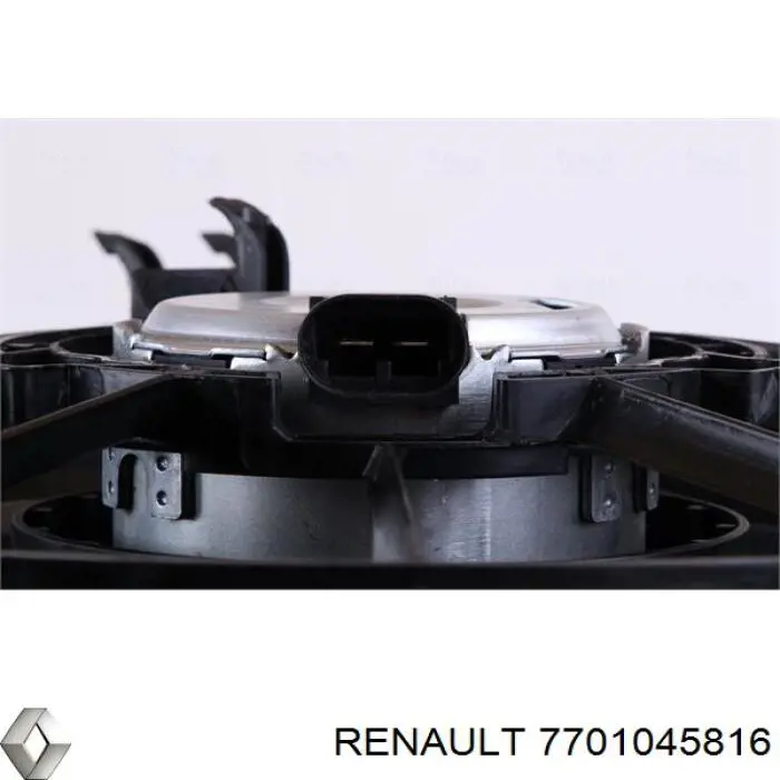 Compre 7701045816 Renault (RVI) Ventilador elétrico de esfriamento montado (motor + roda de aletas)