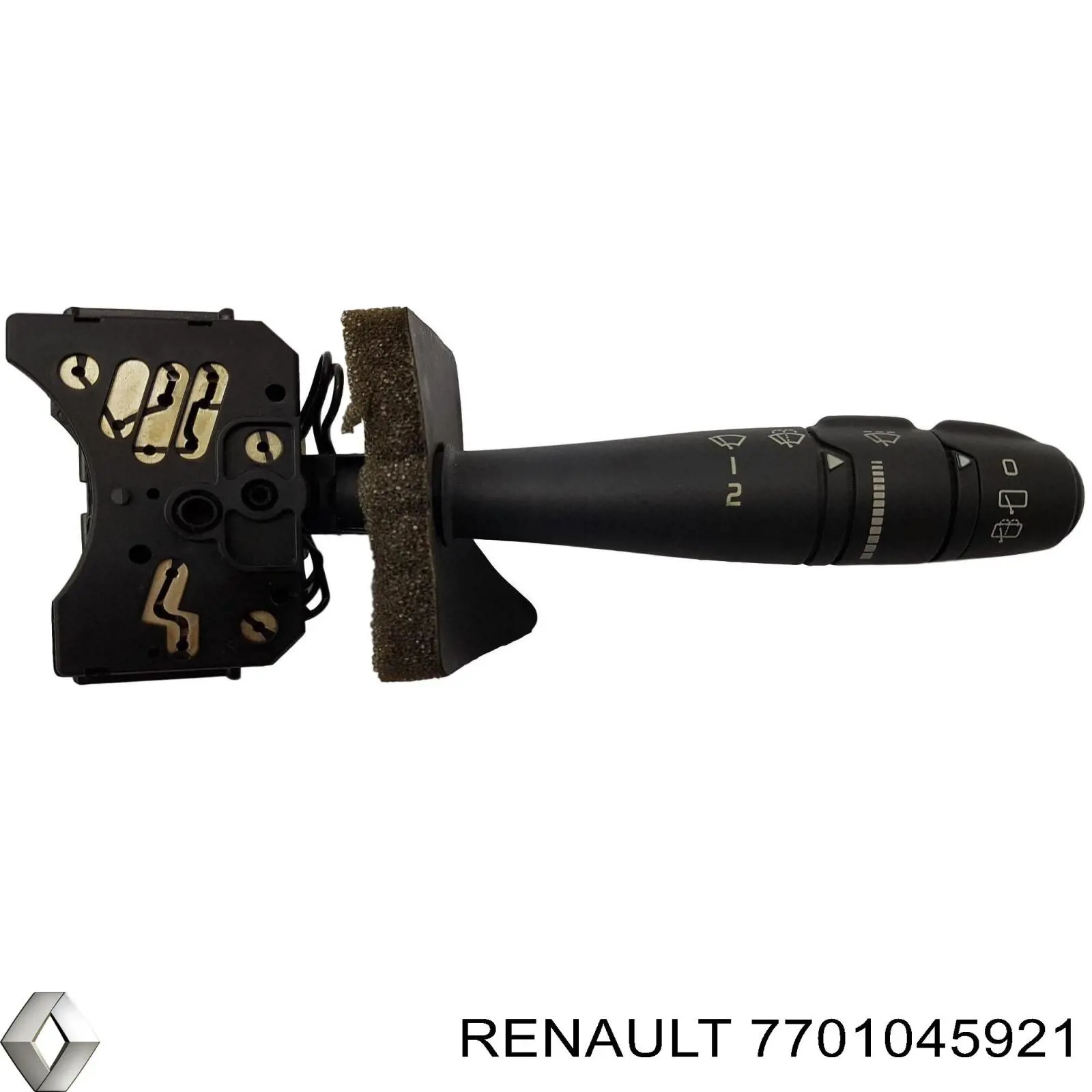 7701045921 Renault (RVI) Comutador direito instalado na coluna da direção