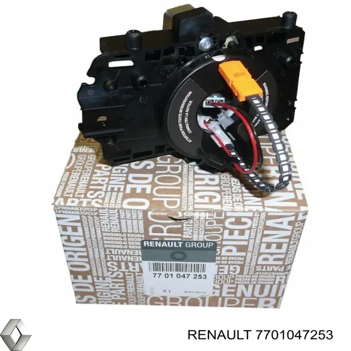 Compre 7701047253 Renault (RVI) Anel AIRBAG de contato, cabo plano do volante