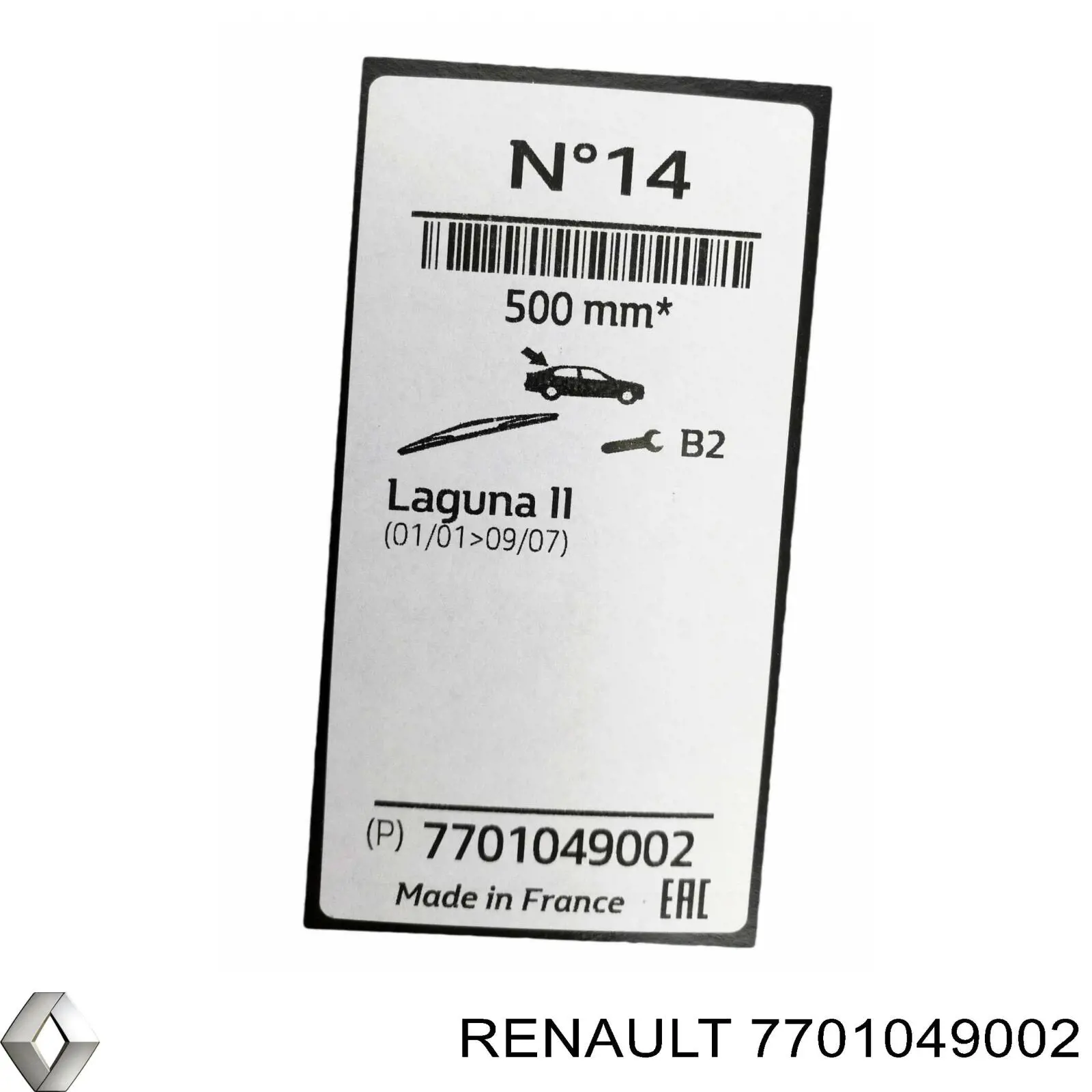 Limpa-pára-brisas de vidro traseiro Renault (RVI) 7701049002 preço, a partir de 11,66 USD