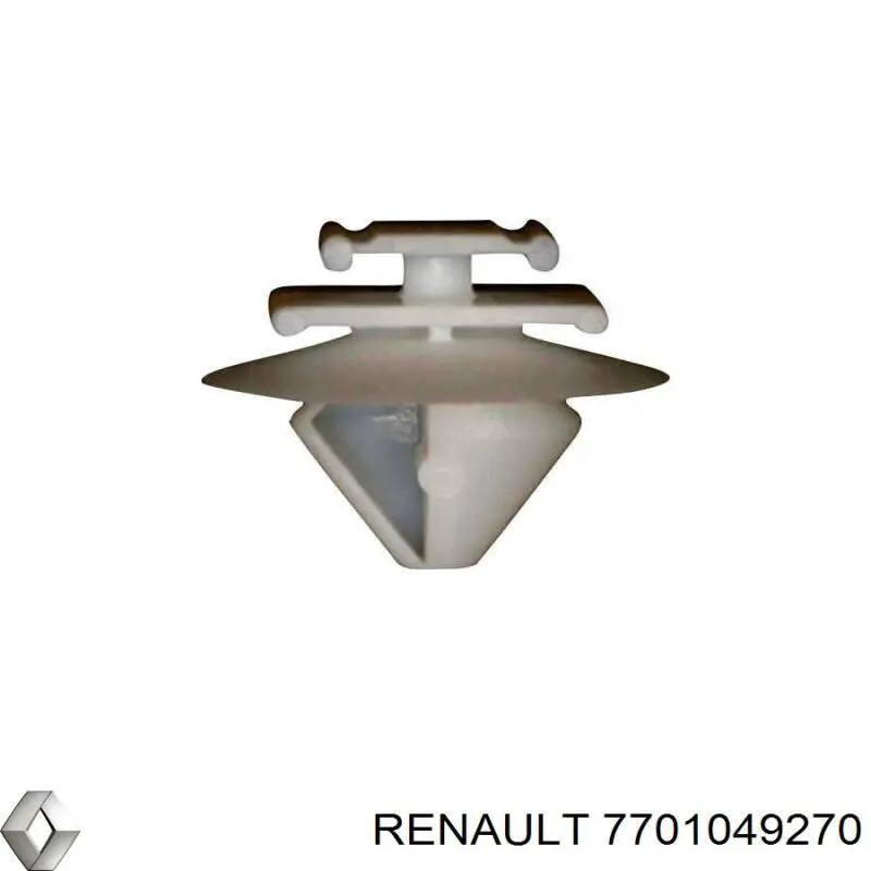 7701049270 Renault (RVI) Braçadeira (cápsula) de fixação de moldura da porta