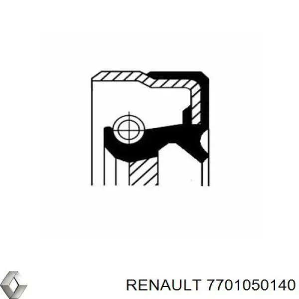 Vedação da Caixa Automática de Mudança (de árvore de saída/primária) Renault (RVI) 7701050140 preço, a partir de 8,48 USD