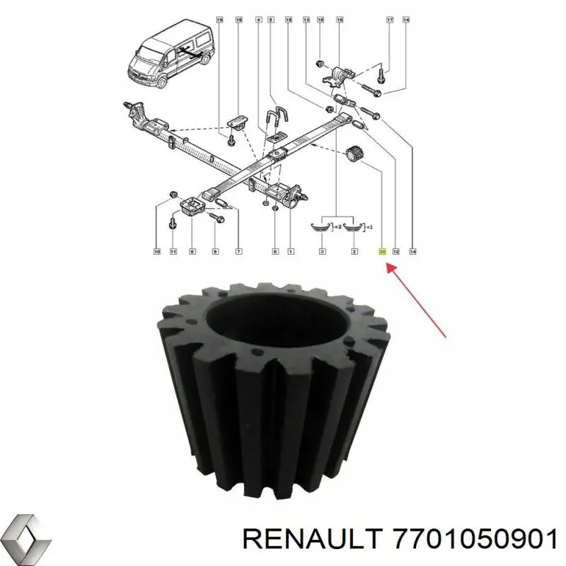  Renault (RVI) 7701050901 preço, a partir de  USD