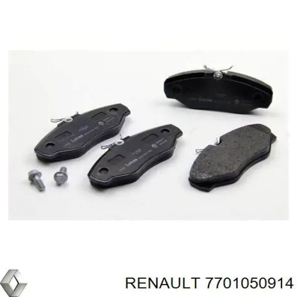 Compre 7701050914 Renault (RVI) Sapatas do freio dianteiras de disco