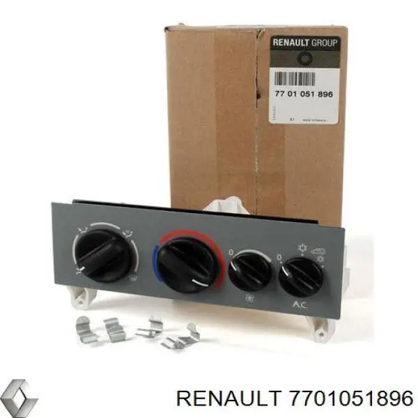 7701051896 Renault (RVI) Unidade de controlo dos modos de aquecimento/condicionamento