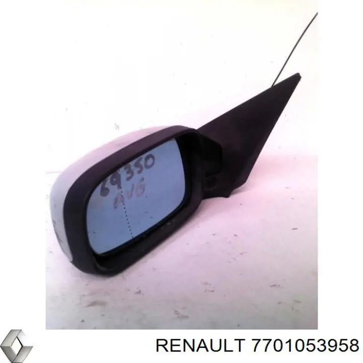 Compre 7701053958 Renault (RVI) Espelho de retrovisão esquerdo