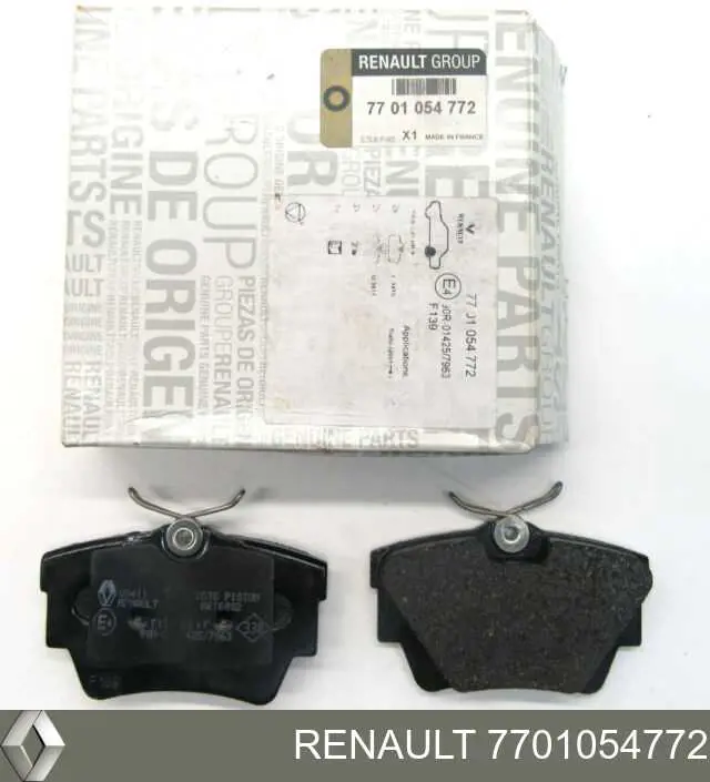 Sapatas do freio traseiras de disco Renault (RVI) 7701054772 preço, a partir de 25,97 USD
