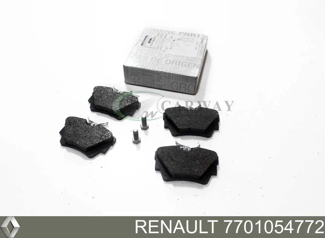 Compre 7701054772 Renault (RVI) Sapatas do freio traseiras de disco