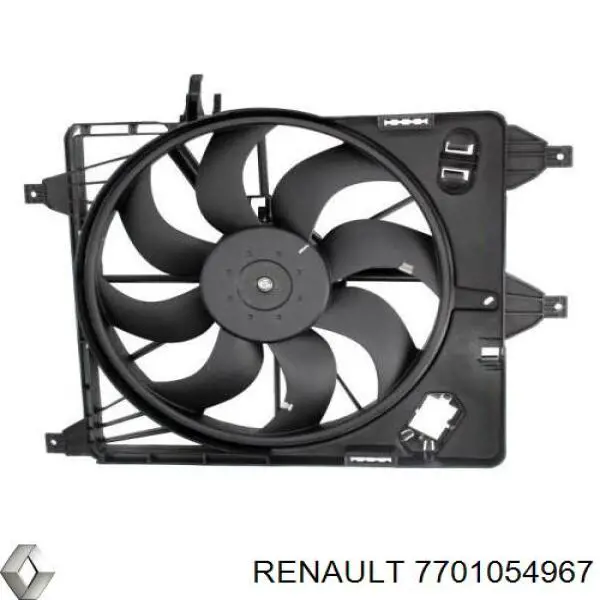 7701054967 Renault (RVI) Difusor do radiador de esfriamento