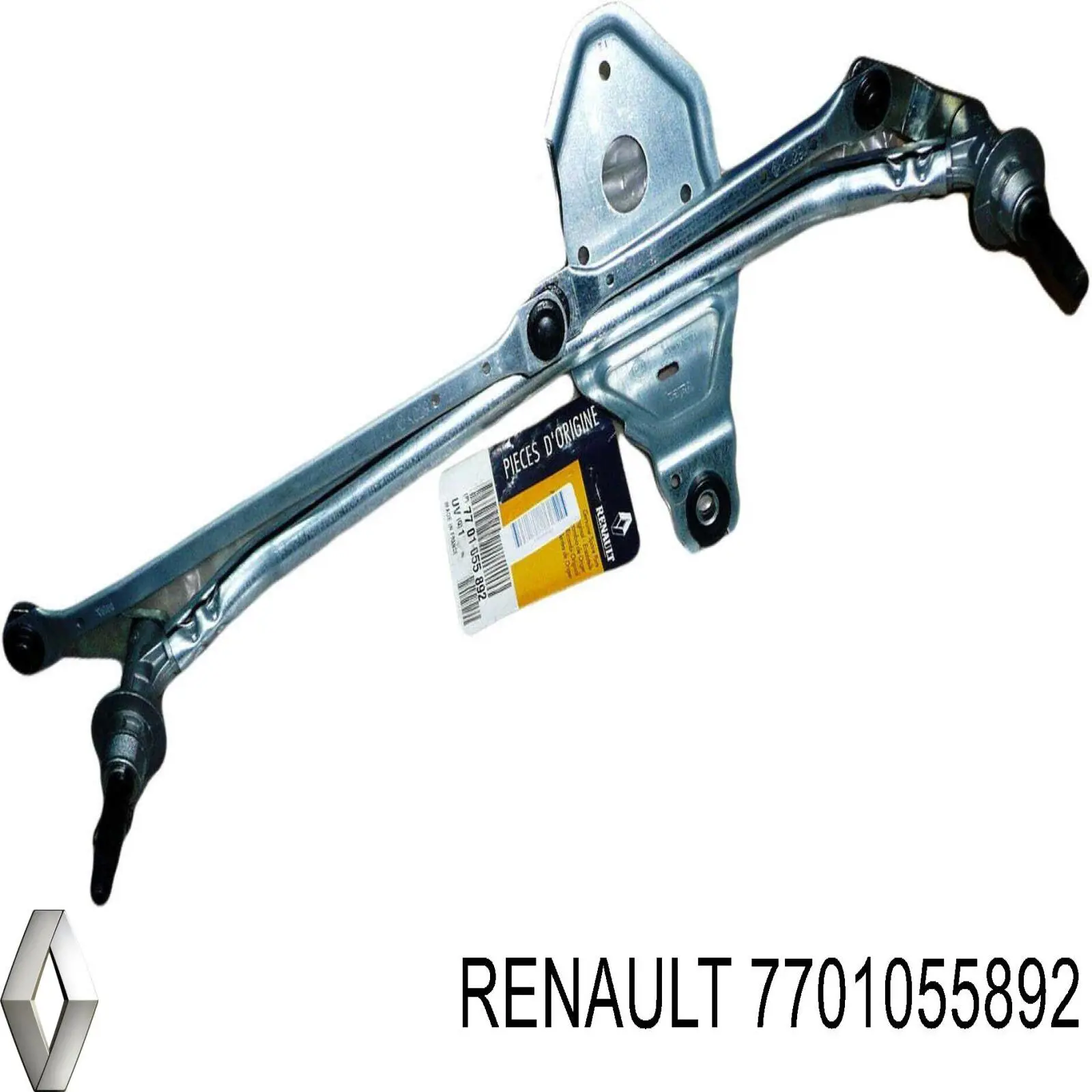 7701055892 Renault (RVI) Trapézio de limpador pára-brisas