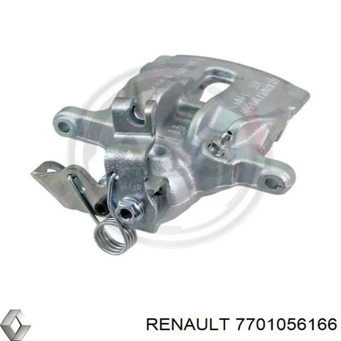 7701056166 Renault (RVI) Suporte do freio traseiro esquerdo