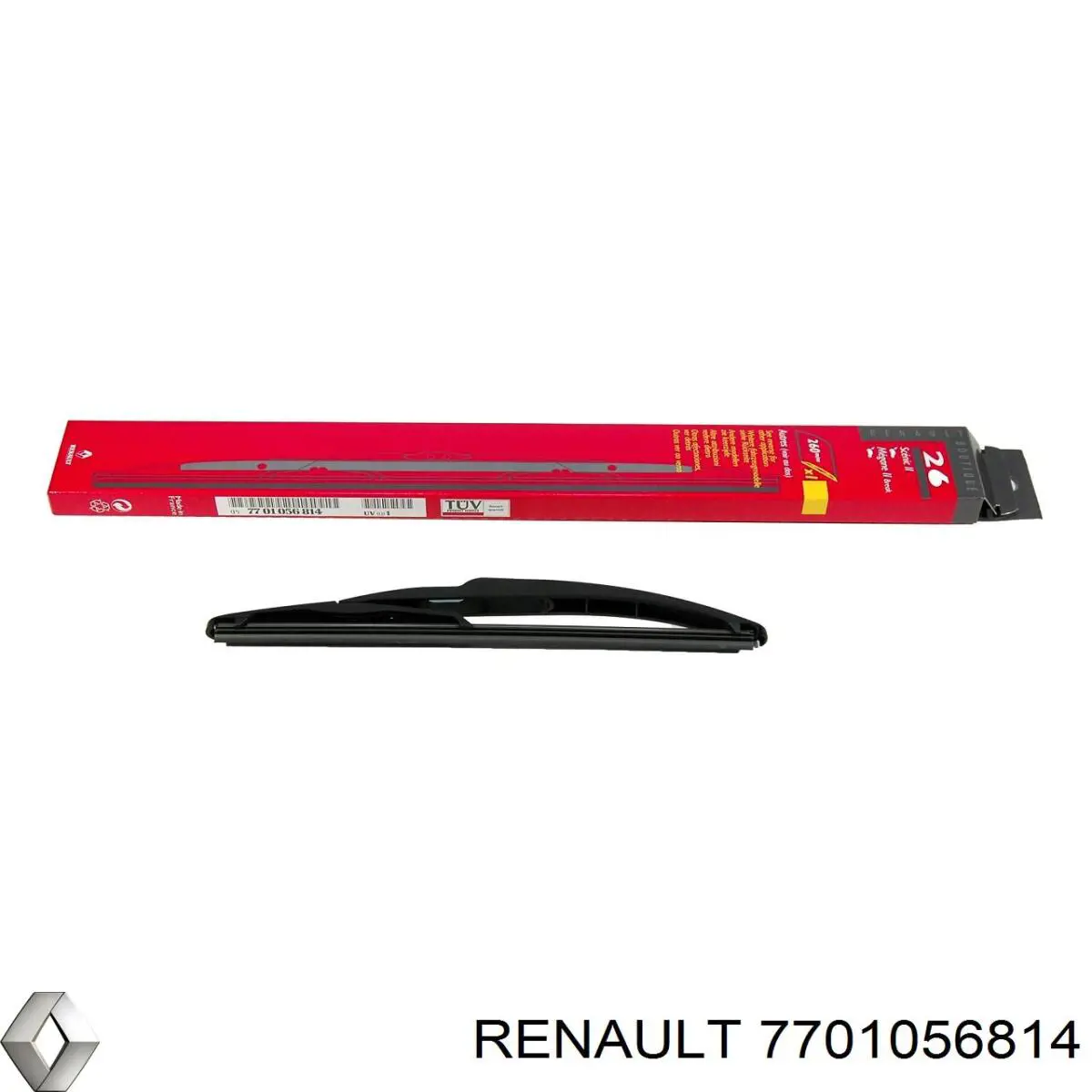 Compre 7701056814 Renault (RVI) Limpa-pára-brisas de vidro traseiro