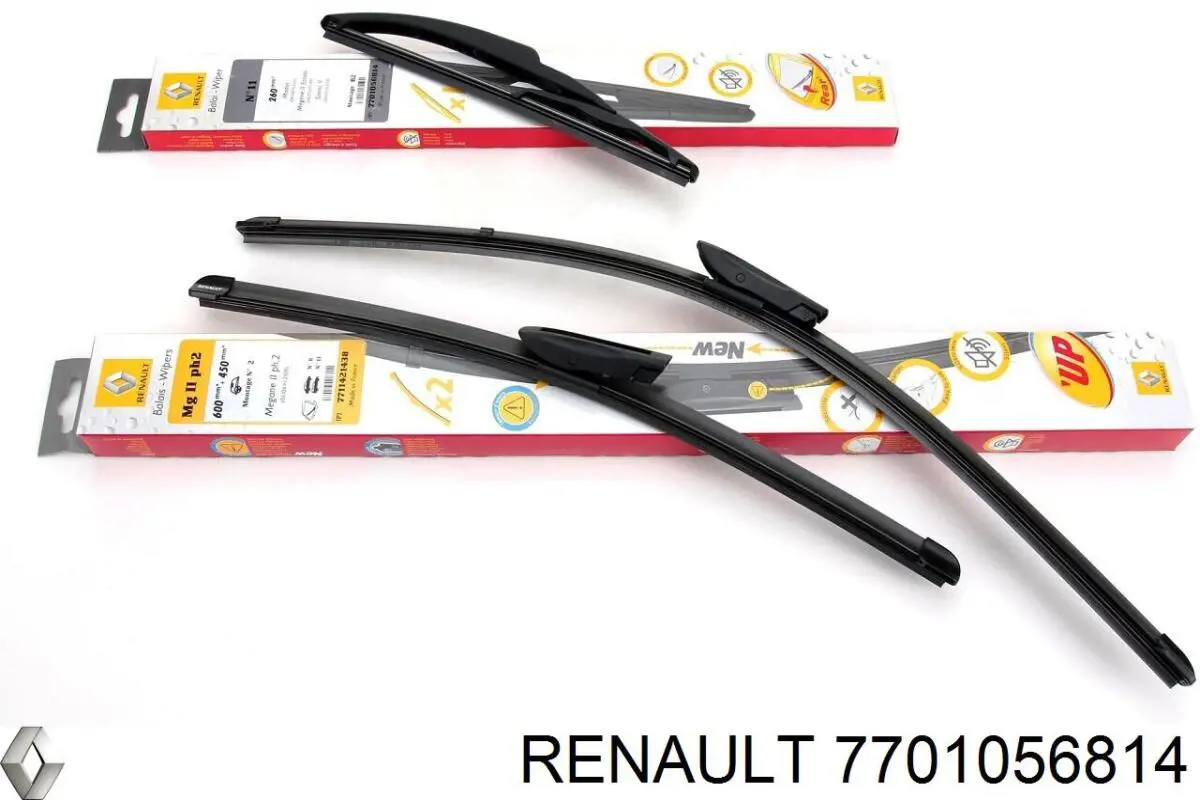Compre 7701056814 Renault (RVI) Limpa-pára-brisas de vidro traseiro