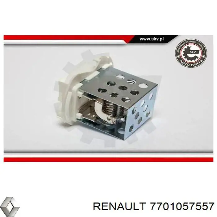 Resistor (resistência) de ventilador de forno (de aquecedor de salão) Renault (RVI) 7701057557 preço, a partir de 27,91 USD