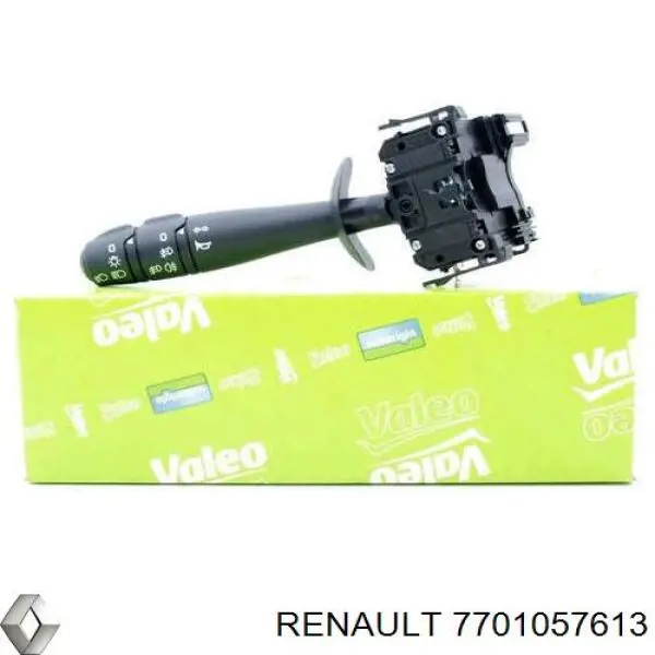 Compre 7701057613 Renault (RVI) Comutador esquerdo instalado na coluna da direção