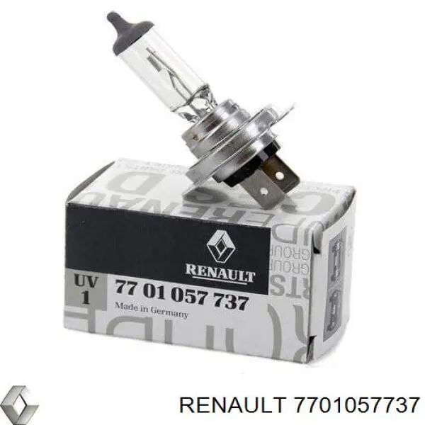 7701057737 Renault (RVI) Lâmpada halógena