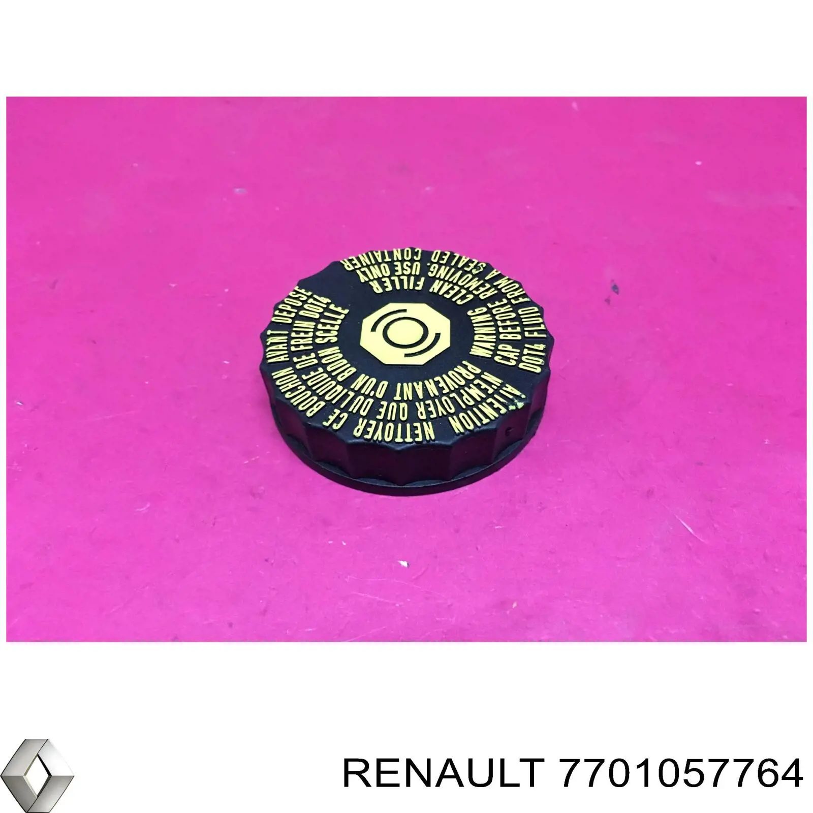 7701057764 Renault (RVI) Tampa de tanque de cilindro mestre do freio