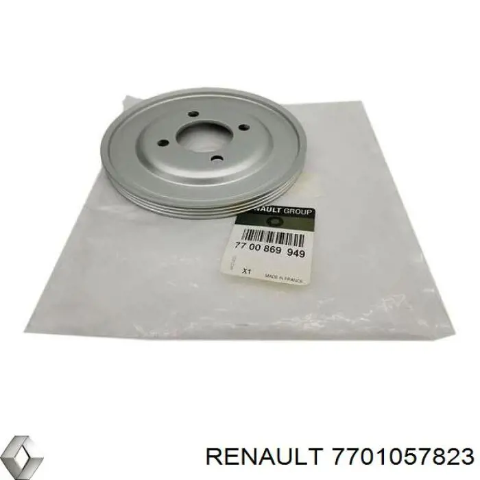 Compre 7701057823 Renault (RVI) Polia de cambota