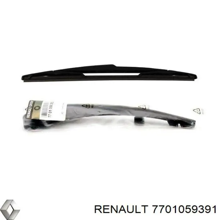 7701059391 Renault (RVI) Limpa-pára-brisas de vidro traseiro