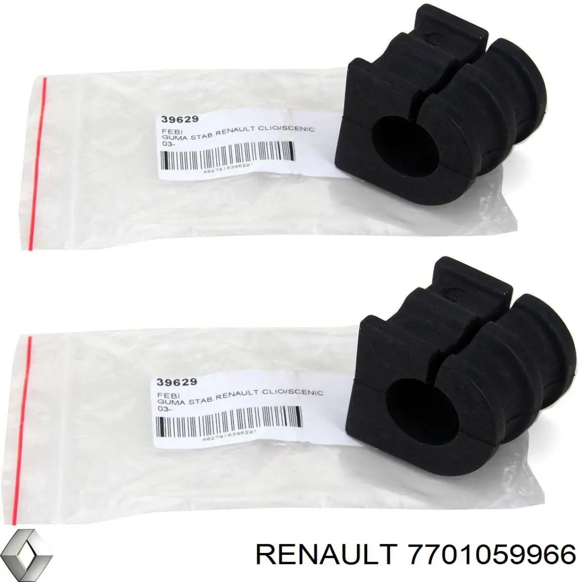 Compre 7701059966 Renault (RVI) Bucha de estabilizador dianteiro