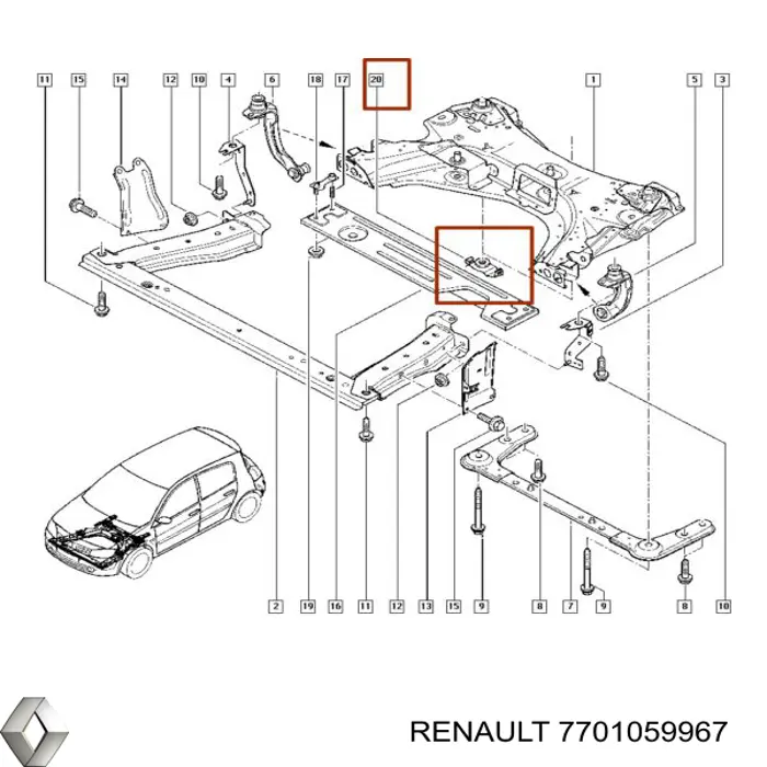 Compre 7701059967 Renault (RVI) 