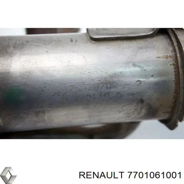 Radiador do sistema EGR de recirculação dos gases de escape 7701061001 Renault (RVI)
