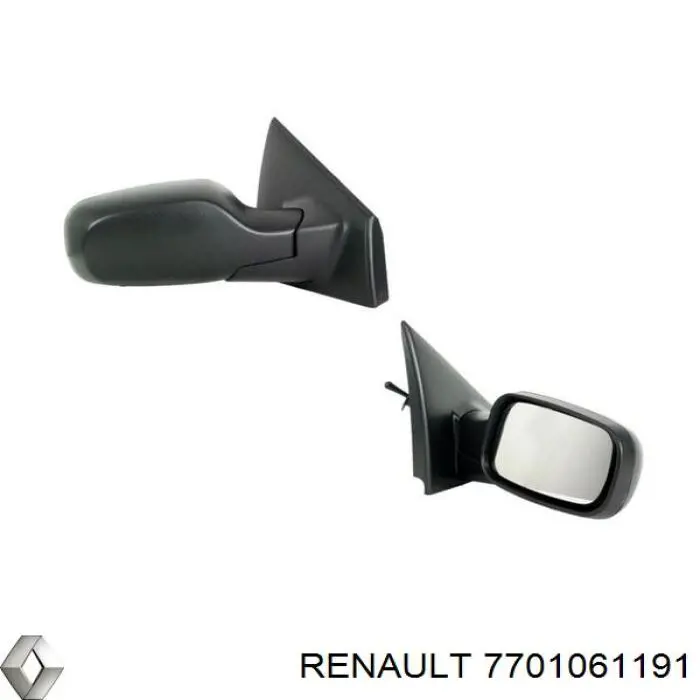7701061191 Renault (RVI) Espelho de retrovisão direito