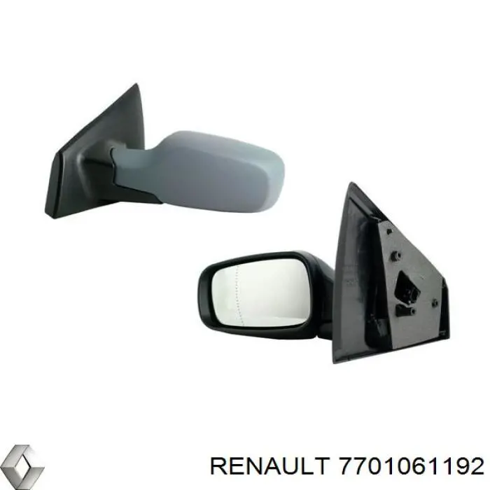 Compre 7701061192 Renault (RVI) Espelho de retrovisão esquerdo