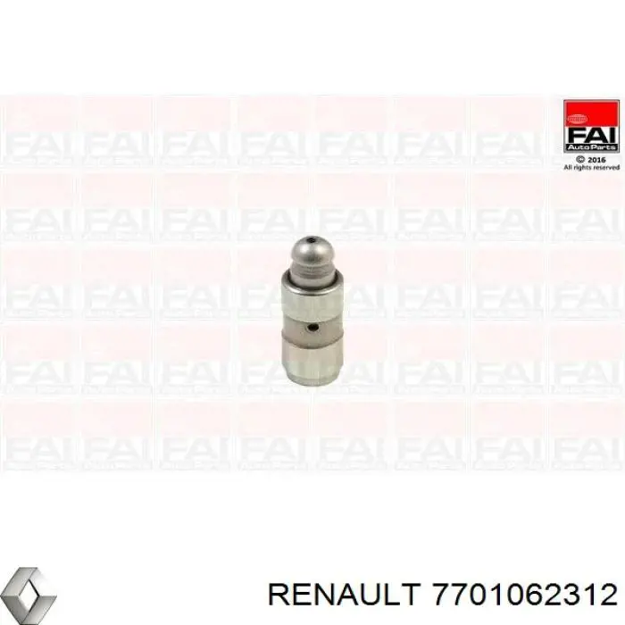 Compre 7701062312 Renault (RVI) Compensador hidrâulico (empurrador hidrâulico), empurrador de válvulas