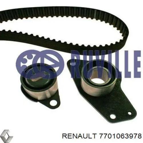 Compre 7701063978 Renault (RVI) Correia do mecanismo de distribuição de gás