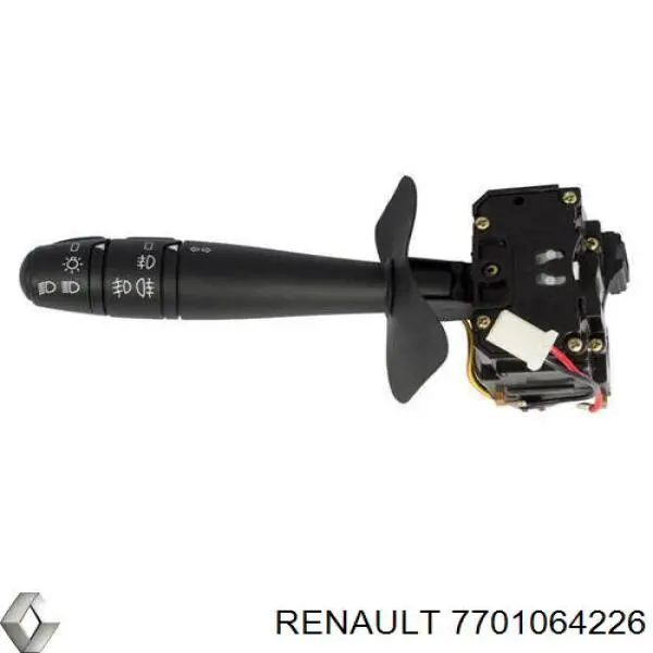 7701064226 Renault (RVI) Comutador esquerdo instalado na coluna da direção