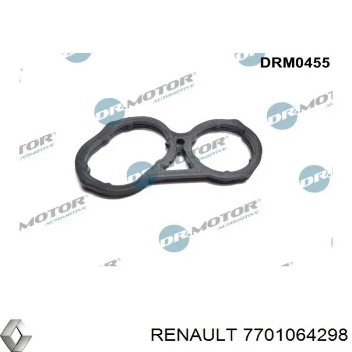Compre 7701064298 Renault (RVI) Vedante de adaptador do filtro de óleo