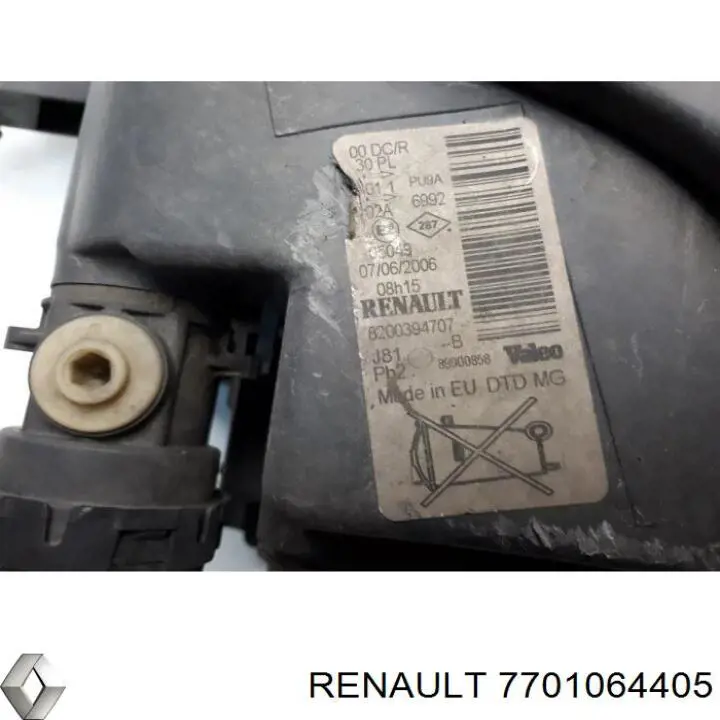 Luz direita Renault (RVI) 7701064405 preço, a partir de 310,40 USD