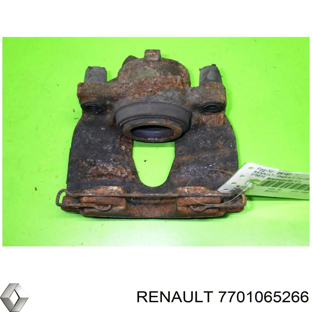 7701065266 Renault (RVI) Suporte do freio dianteiro esquerdo