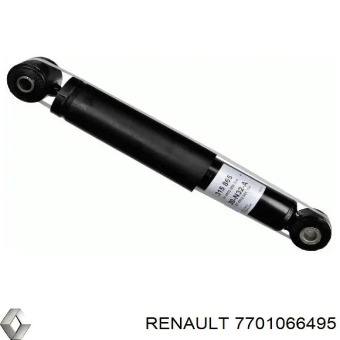 7701066495 Renault (RVI) Amortecedor traseiro