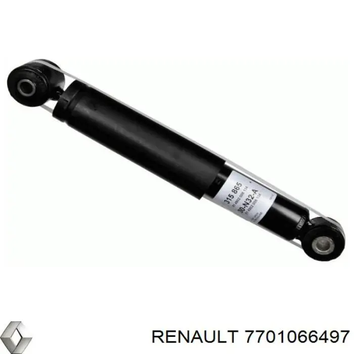 7701066497 Renault (RVI) Amortecedor traseiro